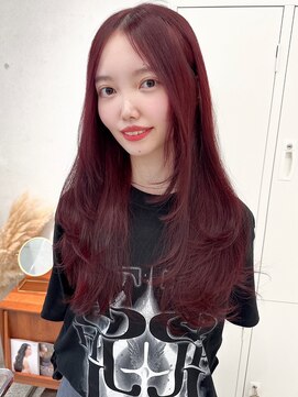 ローウェ 渋谷(Louwe) チェリーレッドカラー《misaki》