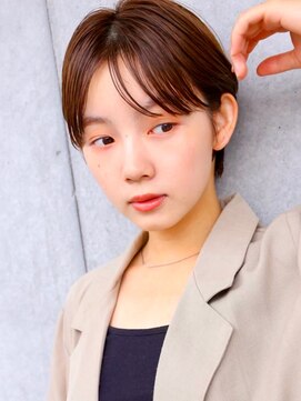 アンドレイ 表参道(andrey) イメチェン/ホワイトブロンド/外ハネボブ/美髪/表参道/髪質改善