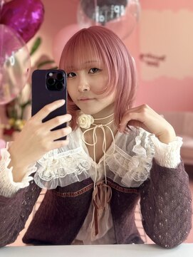 ダズリングディア(Dazzling Deer) ピンクベージュ/ピンク/ウルフレイヤー/レイヤーカット/学割