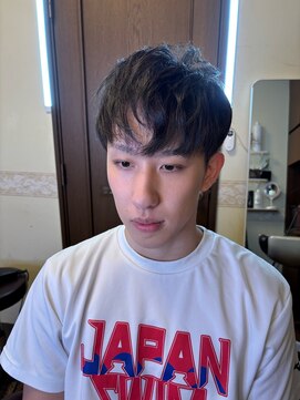 総合美容ギリシャ神話 葛西 マッシュM字バング毛束感カット、ツーブロック