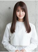 ナチュラルブラウンストレート