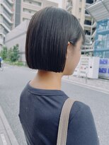 オーガニック アトリエ 大宮(organic+atelier)&nbsp;春の大人ミニボブ◎前髪なし黒髪×似合わせカット