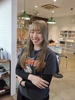 アンドファイン ヘアビューティー(&Fine hair beauty) 透明感たっぷりミルクティーベージュ×ロングレイヤー