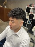 フェード×パーマ