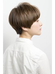 【keep hair design】ナチュラルマッシュショート☆透明感
