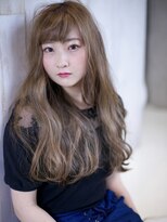 オースト ヘアー ステラ 新宿店(Aust hair Stella)&nbsp;ゆるふわロング×ケアブリーチダブルカラーミルクティグレージュ