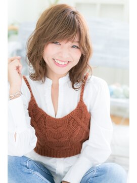 ジャストヘア ラポール 北久里浜店(just hair RAPPOR) 外はねミディアム　人気レイヤー　【北久里浜】