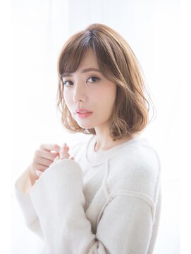 アリエッタ アザブ(ARIETTA AZABU) [aRiettaAZABU]透け感ブラウン/ゆるふわボブ/大人ガーリー/小顔