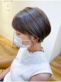 《CINQ》勝見　丸みショート×アッシュベージュ♪