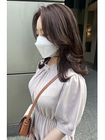 グランドライン(GRAND LINE)&nbsp;韓国系くびれレイヤーラベンダーアッシュ　フレンチカジュアル