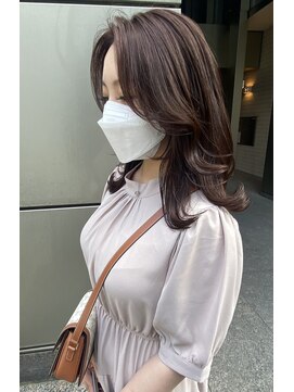 グランドライン(GRAND LINE) 韓国系くびれレイヤーラベンダーアッシュ　フレンチカジュアル