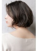 くせ毛風アシンメトリー大人ショートボブ309Z大宮30代40代50代!