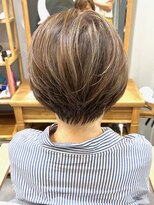 グラッシー センター北店(GLASSI)&nbsp;【脱白髪染めハイライト】グレージュカラー★ペールベージュ