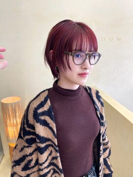 スニュウ(snuw) ボルドー　ボブウルフ