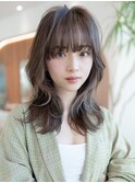 くびれレイヤーシースルーバング似合わせカットイメチェン小顔