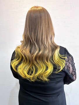 ヘアーデザイン アズール(Hair Design Azur) 【Azur】Beige × yellow