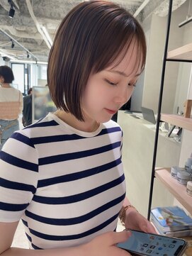 キートス(Kiitos) 酸性ストレート内巻きボブ切りっぱなしボブ