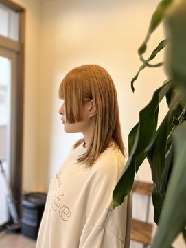 テーラヘアー 五井(TELA HAIR) ミディアムワンレングススタイル