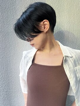 ラウンジ モリオ イケブクロ(Lounge MORIO Ikebukuro) 【morio池袋】大人可愛い黒髪前下がりショート♪