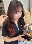 イヤリングカラー/カシスレッド/#韓国風くびれスタイル