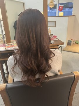 エフフォーユアヘアー 北方店(F for your hair) 春らしく艶感ピンクベージュ