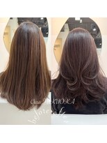 カラ フクオカ(Cara FUKUOKA)&nbsp;チョコレートブラウン《★髪質改善うる艶水素カラー＋カット★》