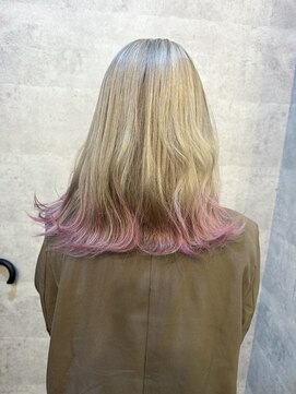 ブレイブ ヘアデザイン(BRaeVE hair design) ホワイトベージュ/ピンクエンドカラー