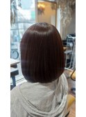 髪質改善カラー×ラベンダーベージュ