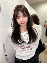 ロンドガーネット 池袋(Lond garnet)&nbsp;ミニウルフレイヤーカット顔周り前髪韓国ミディアムロング/池袋