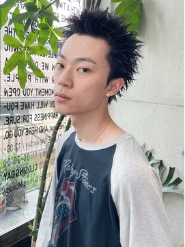 ドゥーア 代官山(Door) #スパイキーショート#ブルーブラック#スペインカール