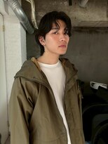 ダンボ(DUMBO)&nbsp;＜yosuke＞メンズパーマ　センターパート　毛流れパーマ