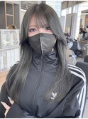 透け感グレージュ
