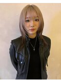 【Haco+】Makoto_ホワイトグレージュ_ダブルカラー