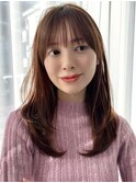 【F】ひし形レイヤーニュアンス大人透明感カラー