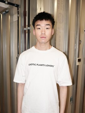 メリケンバーバーショップ トーキョー(MERICAN BARBERSHOP TYO) BURGスパイキーショートメンズベリーショート刈り上げセンター