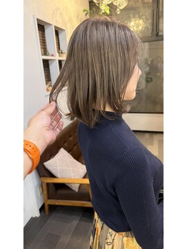 ステア メゾン(stir maison) オリーブグレージュ/ブリーチなしダブルカラー