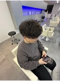 メンズミックスシャドウパーマ