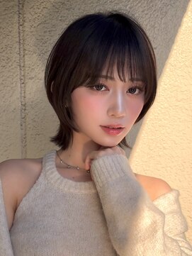 外ハネボブラインボブ切りっぱなしボブヘイリーボブ大人ボブ