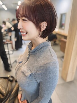 サンドパールス 仙台店(sand PALCE) 髪質改善/大人ガーリー/似合わせカット/ショートボブ前髪/仙台