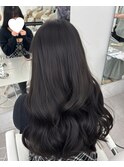 韓国スタイル/ナチュラルくびれヘア_くびれ巻き_透明感カラー