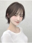 渋谷レイヤーボブウルフボブくびれボブアッシュブラウンg