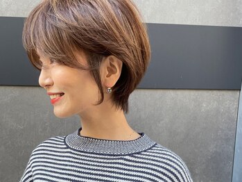 ソイン キタガタ ヘア(so-in kitagata)の写真/【360度美シルエット】魅力を引き出す似合わせショートならso-in！悩みを魅力に変える補正テクに注目！