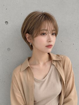 ゲイン(Gain) ショートカット×白髪ぼかし、ハイライト×縮毛矯正×髪質改善