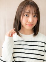 カバーヘア ブリス 北浦和(COVER HAIR bliss)&nbsp;オリーブベージュブリーチなしハッシュカットレイヤーボブ20代X