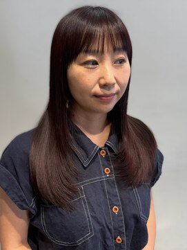 オレンジペコ(orange peco) 髪質改善トリートメント ナチュラルブラウン 顔まわりレイヤー