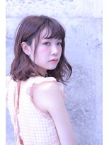 カシュカシュ(cache cache)&nbsp;cache cache★ゆるパーマ×ショコラブラウンの鎖骨ミディアム