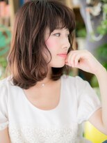 カバーヘア ブリス 上尾西口店(COVER HAIR bliss)&nbsp;*+COVER HAIR+*…上品＆カジュアル☆斜めバングミディa