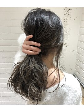 エイト 福岡天神店(EIGHT fukuoka) 【EIGHT福岡】nabe_ハイライトバレイヤージュシルバーホワイト★