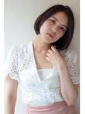 デジタルパーマ着物大人かわいいフェアリーボブイルミナカラー