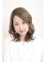 ヘアサロン ロータス(Hair Salon Lotus) Hair salon Lotus 波巻きロブ ミルクティーアッシュ